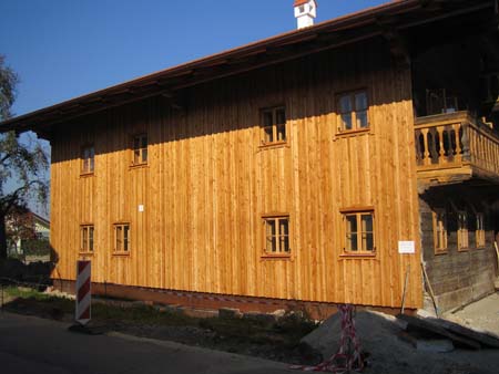 Denkmalgeschütztes Holzhaus